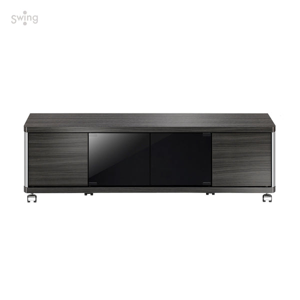 AS-GD1200L  キャスター付きテレビ台 幅約120㎝ アッシュグレー ロータイプ